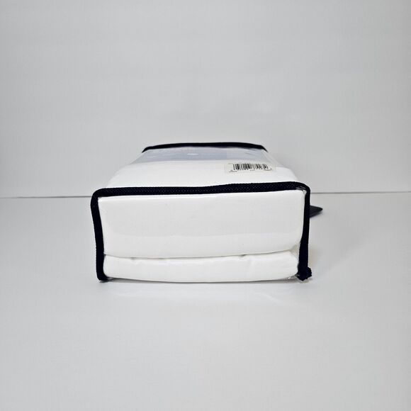 Serta Perfect Sleeper Cool & Clean  Full Sheet Set 4 pc Wide Boxer Hem White New - Picture 6 of 6